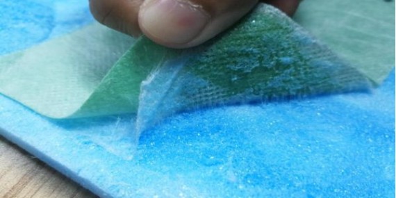 匯（huì）瑞HR-715泡沫膠水解決（jué）STS泡沫（mò）板粘無紡布的泡沫板融化問題